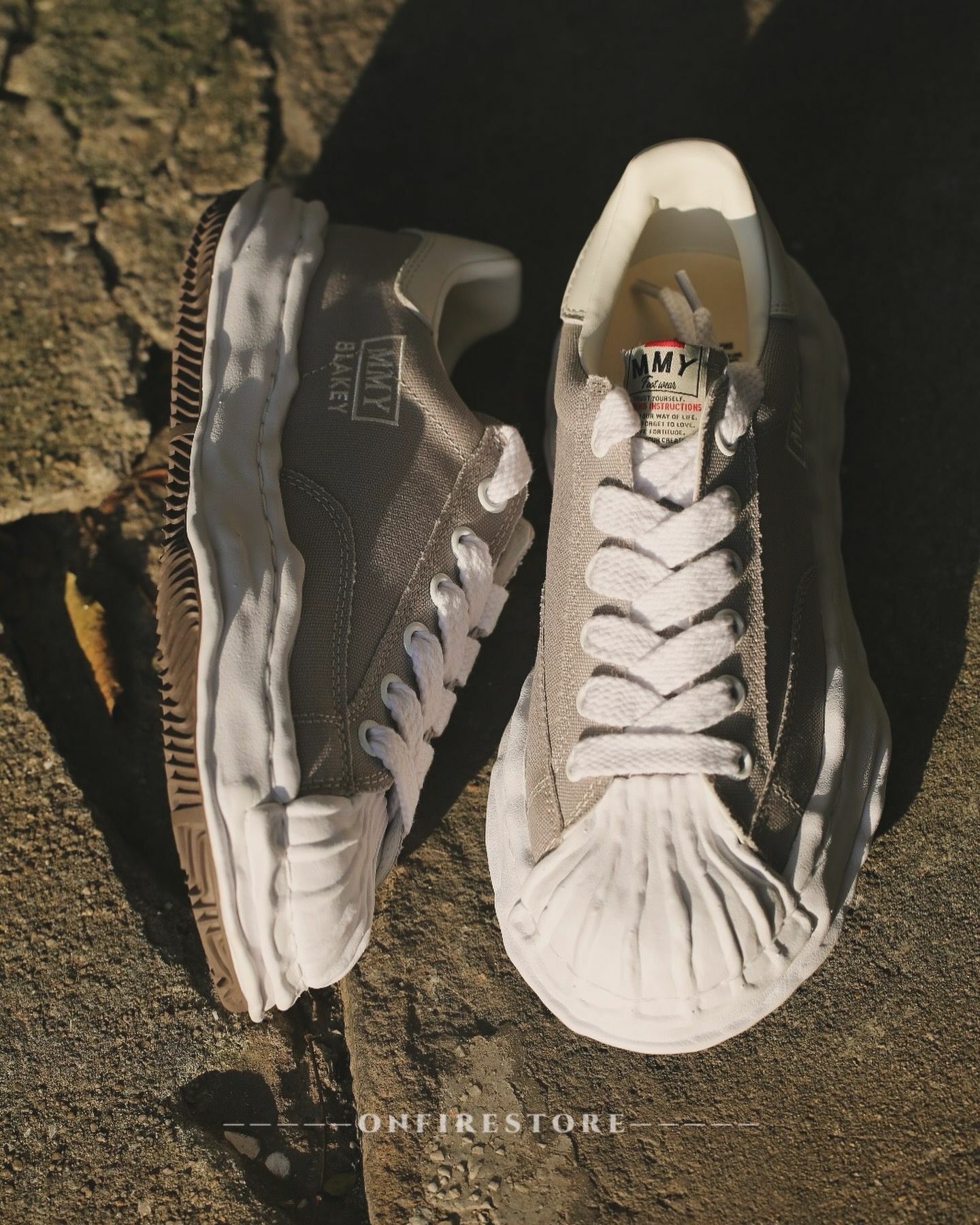 {現貨} Maison Mihara Yasuhiro Blakey Canvas Low Sneaker Gray