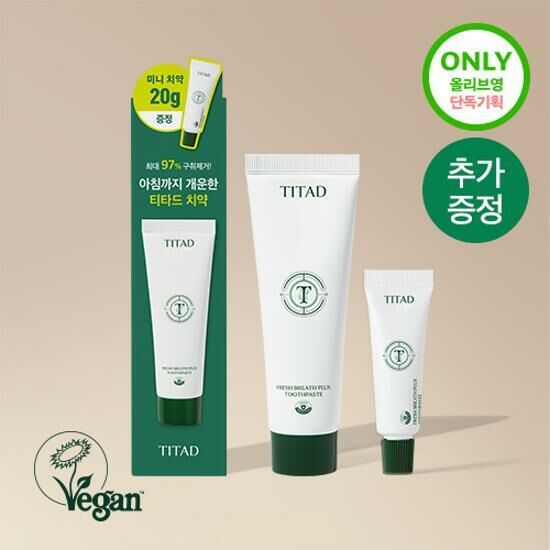 《Olive young連線》TITAD Fresh Breath Plus Toothpaste100g+20g