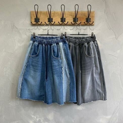 洗水拼布牛仔短褲 HIGH FIVE-088P