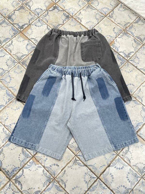 洗水拼布牛仔短褲 HIGH FIVE-090P