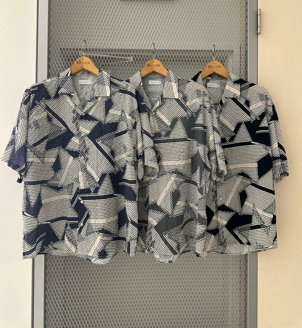 幾何圖案短袖恤衫 MAIDEN-024S