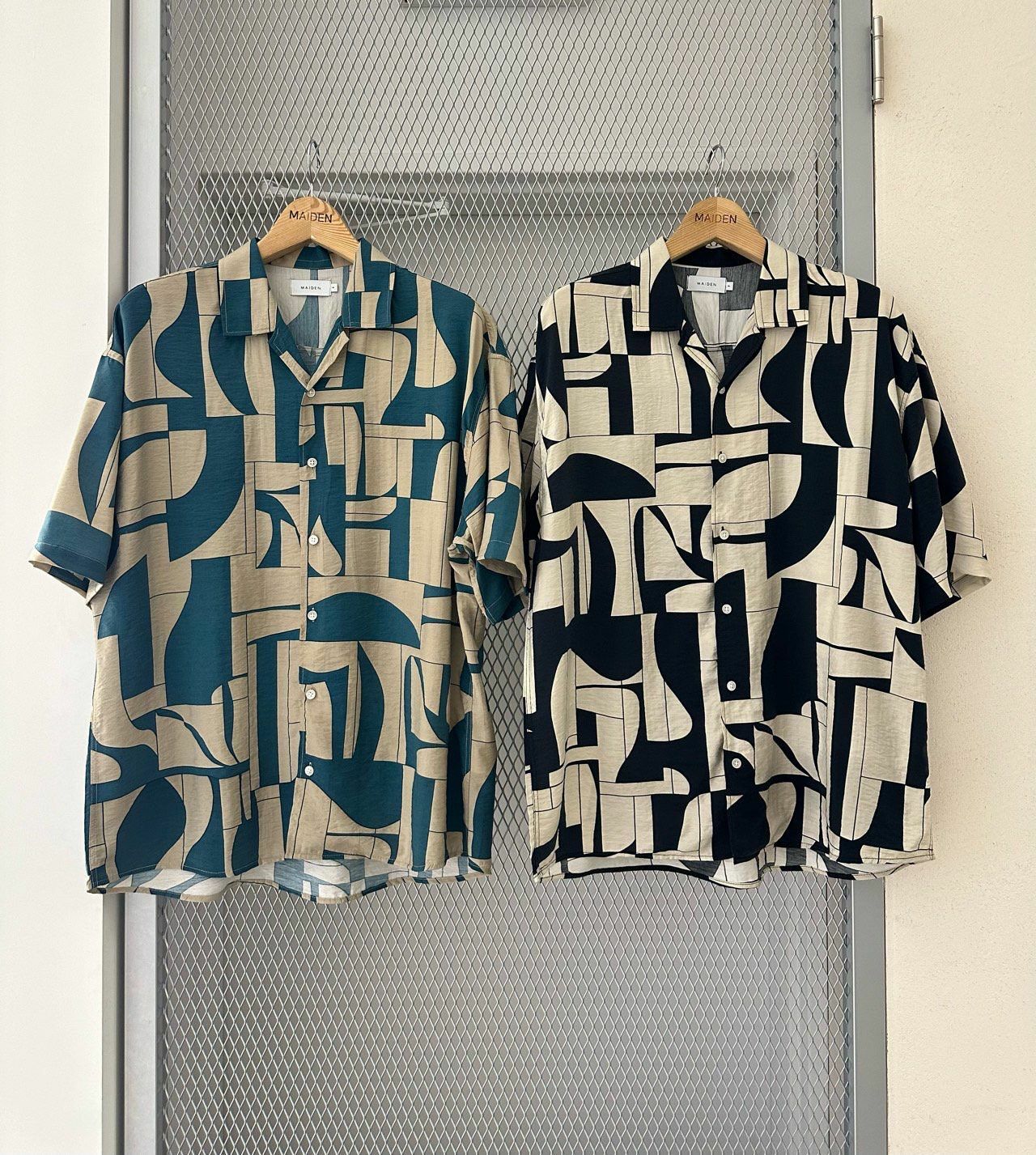 幾何圖案短袖恤衫 MAIDEN-025S