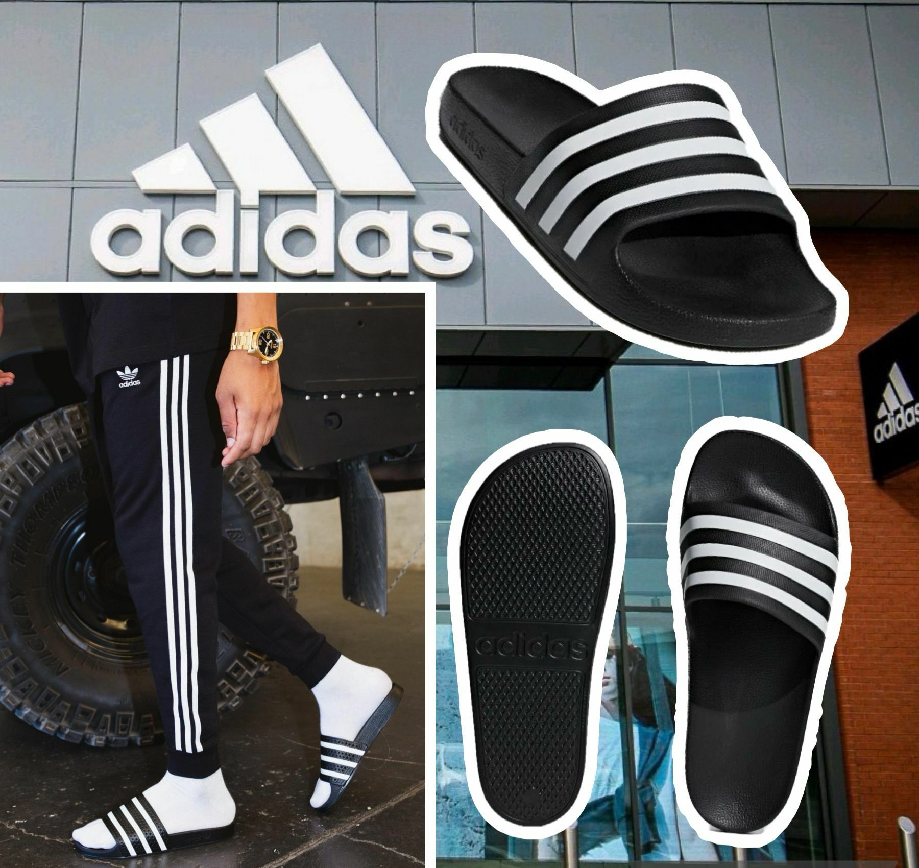 【預購】Adidas Aqua F080813 男裝拖鞋