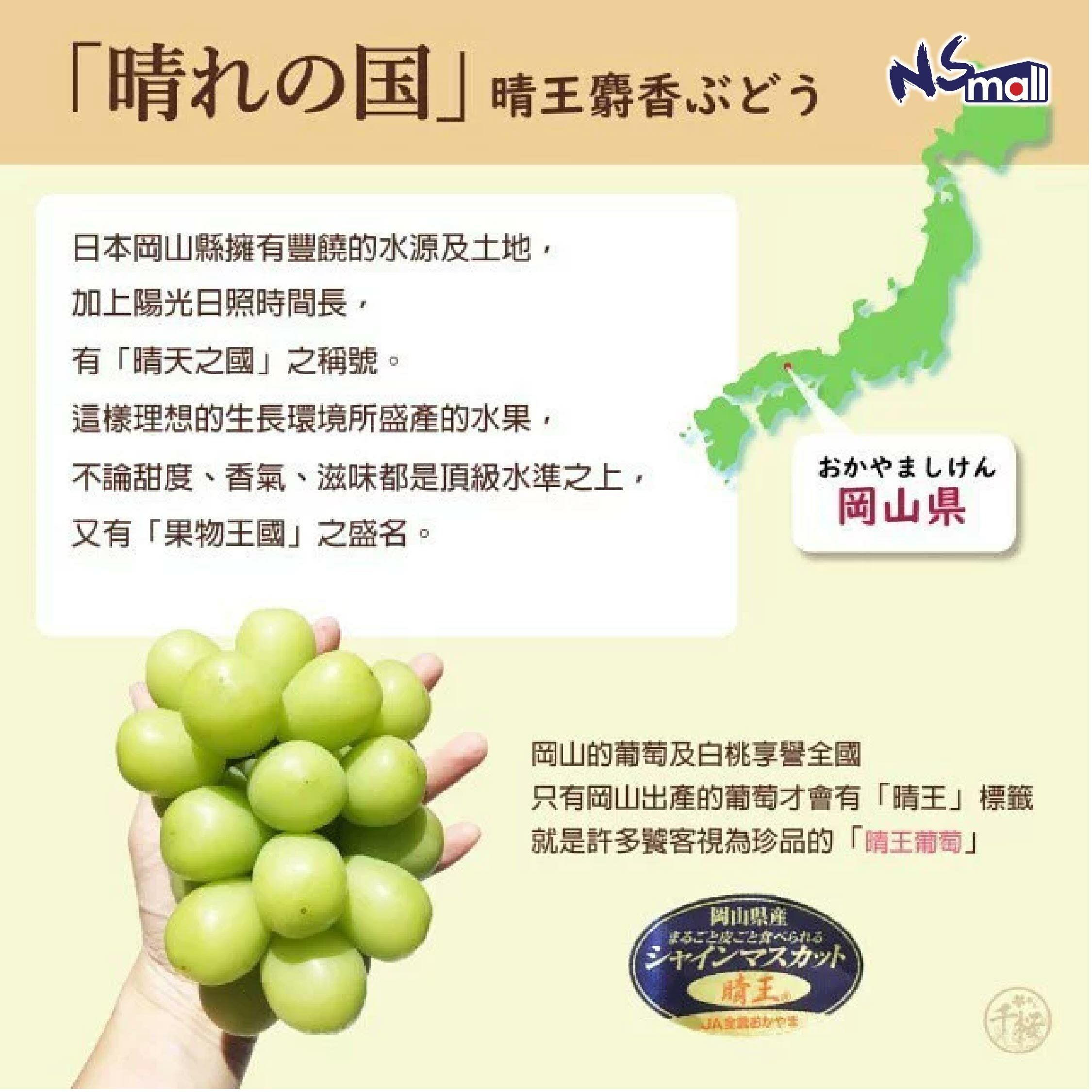 岡山晴王葡萄禮盒裝 (特秀)  約700g/盒