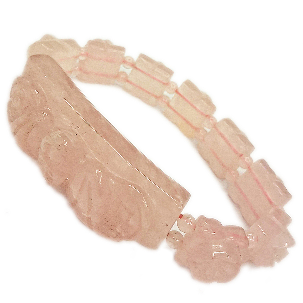 福在眼前{粉晶}玫瑰手鍊【十方】153507