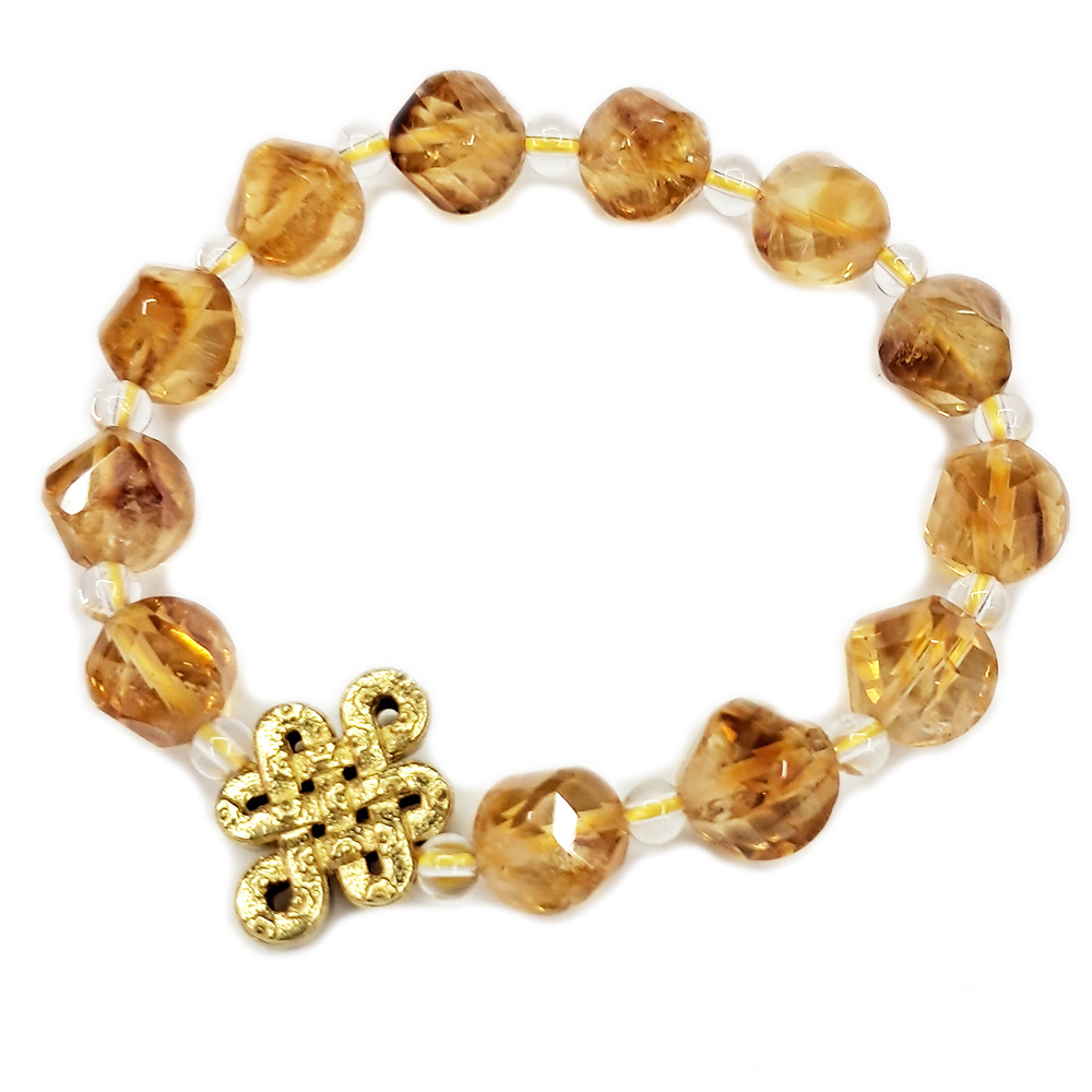 金吉祥&黃晶{旋轉}手珠10mm【十方】153512