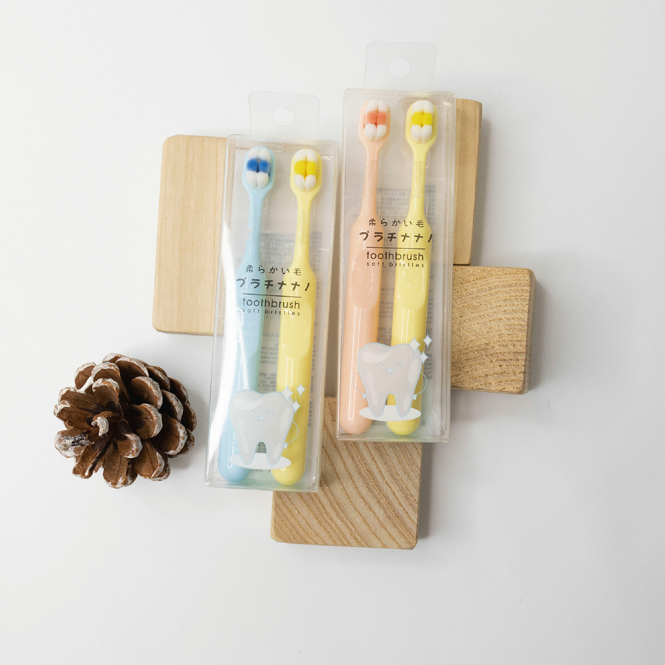 【JA0382】清新馬卡龍疏水兒童牙刷(二支一組)＊二款