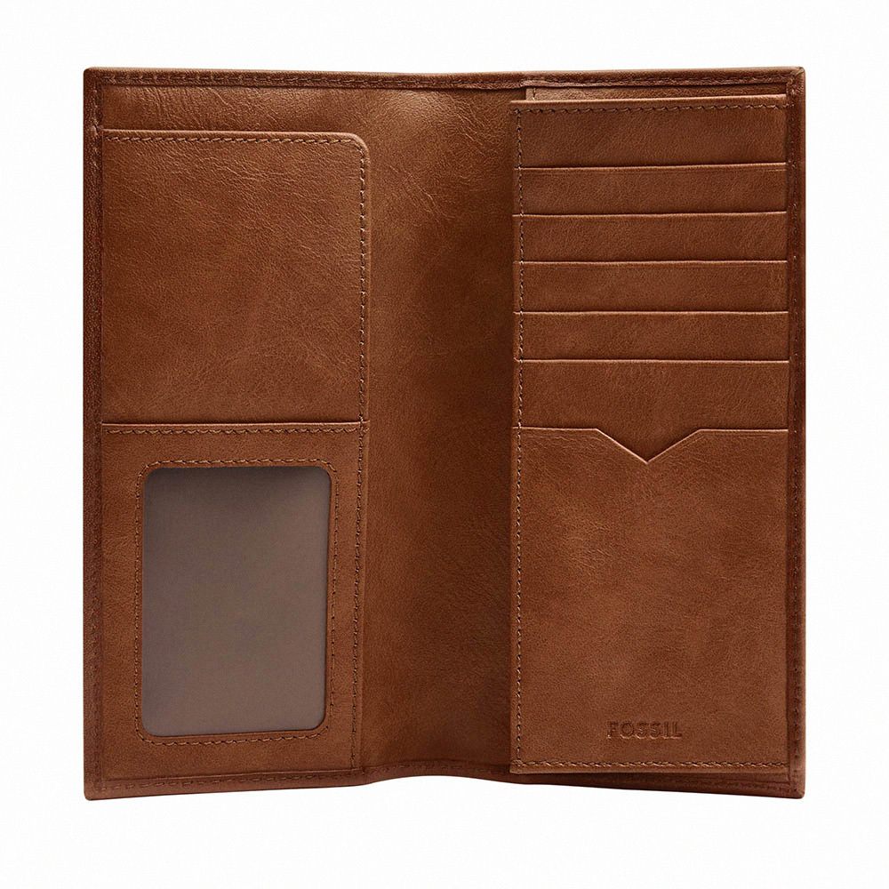 Mykel 真皮長夾-棕色 SML1892210