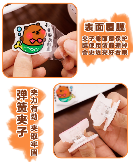 清货 卡皮巴拉双面便签夹（款式随机）