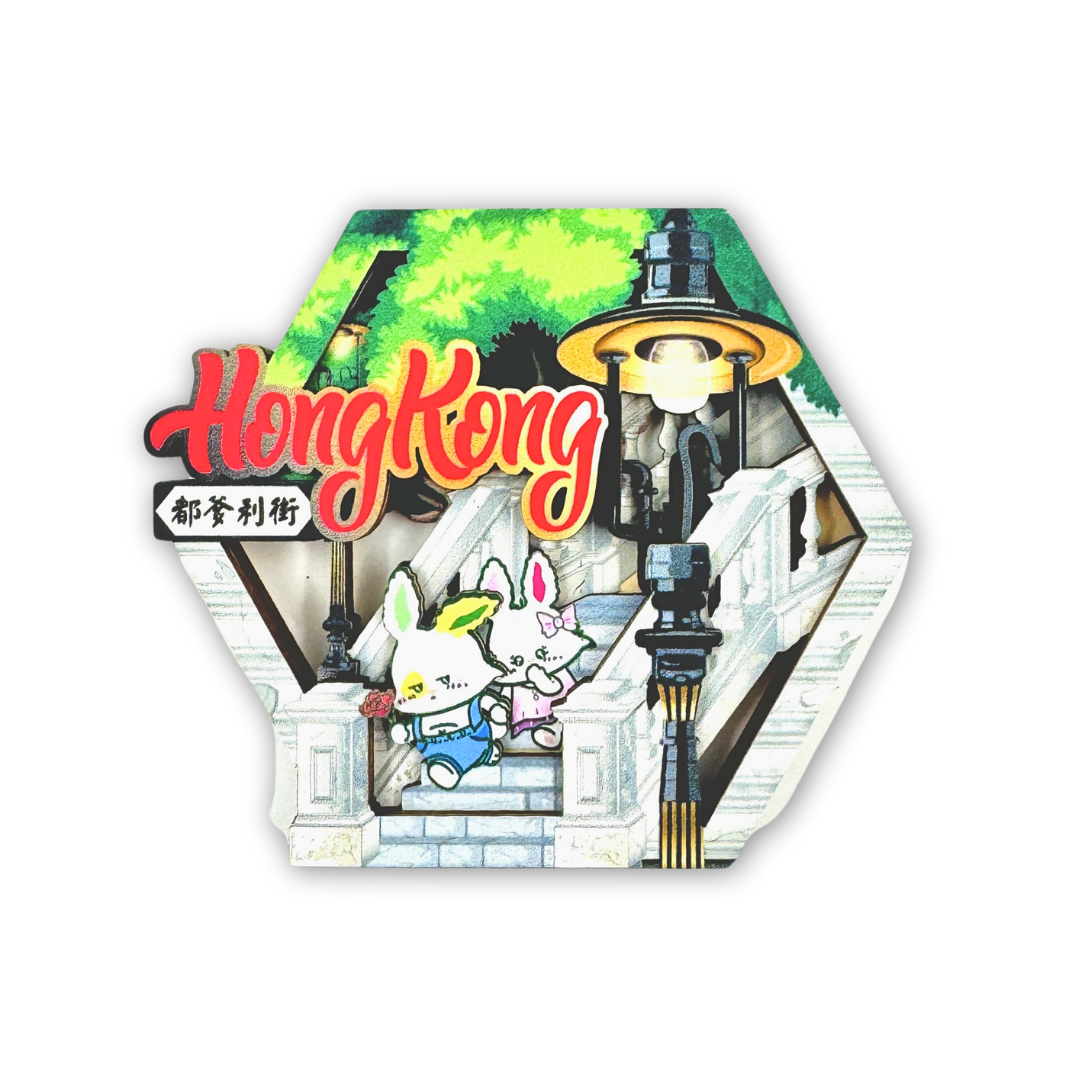 Robbi the Bunny Magnet - Duddell Street