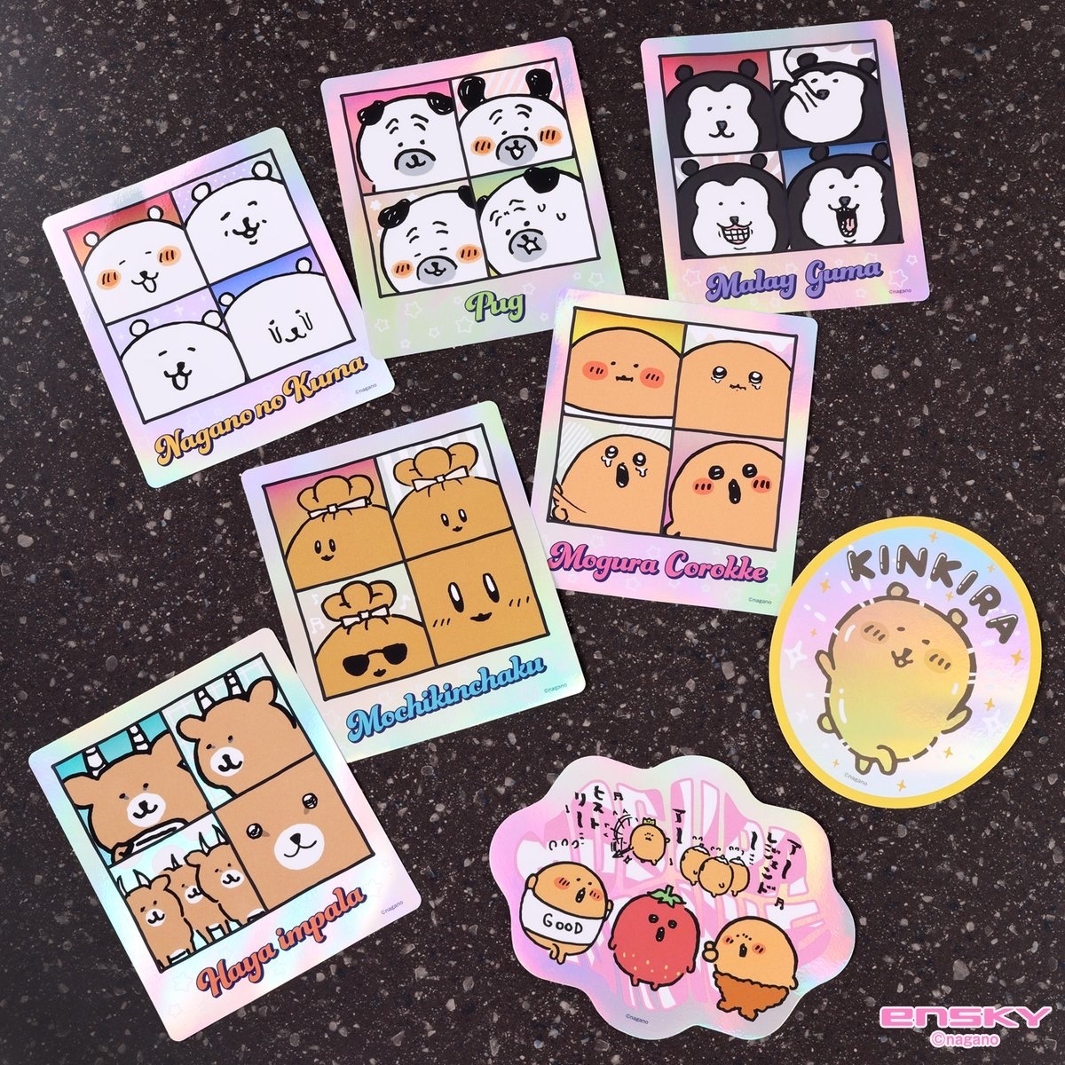 預訂｜Nagano Friends 閃令令虹光貼紙 Prism Travel Sticker