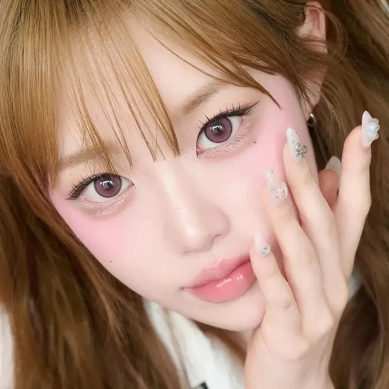 [月拋]LensVery Shu Shu Series 1 Month Pink 月拋彩妝隱形眼鏡｜每盒2片