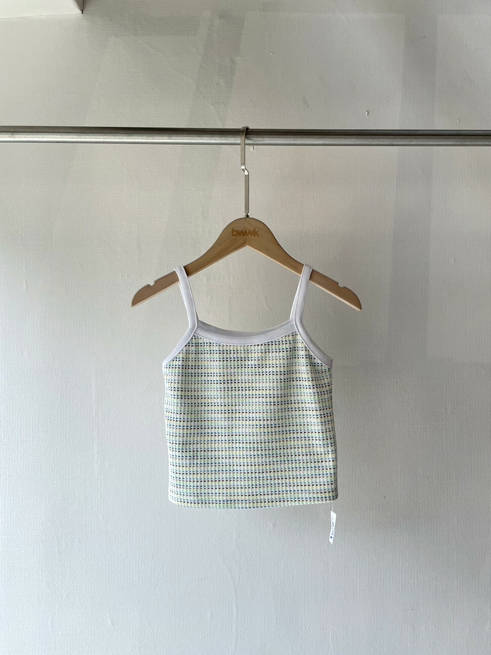 綠 小清新彩織背心