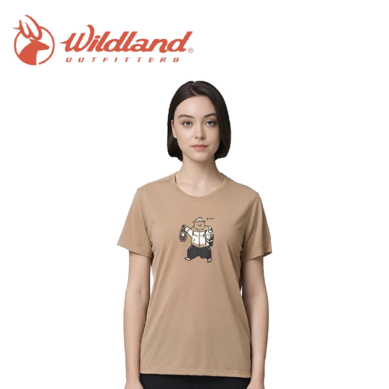 Wildland 荒野 探險熊機能T 中性款 (小麥色) 吸濕/排汗/透氣/彈性 10WB21603