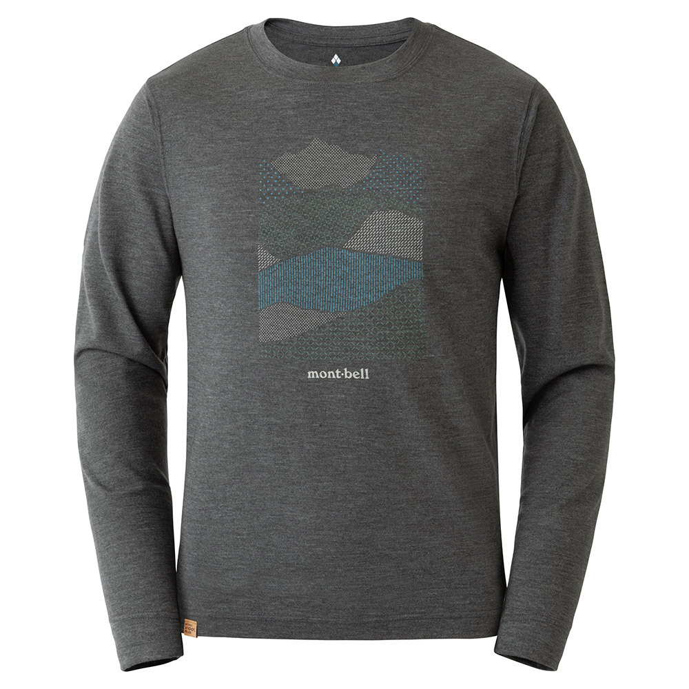 【美版】montbell: 美利奴羊毛 US Merino Wool Plus Light T Men's Mountain Collage