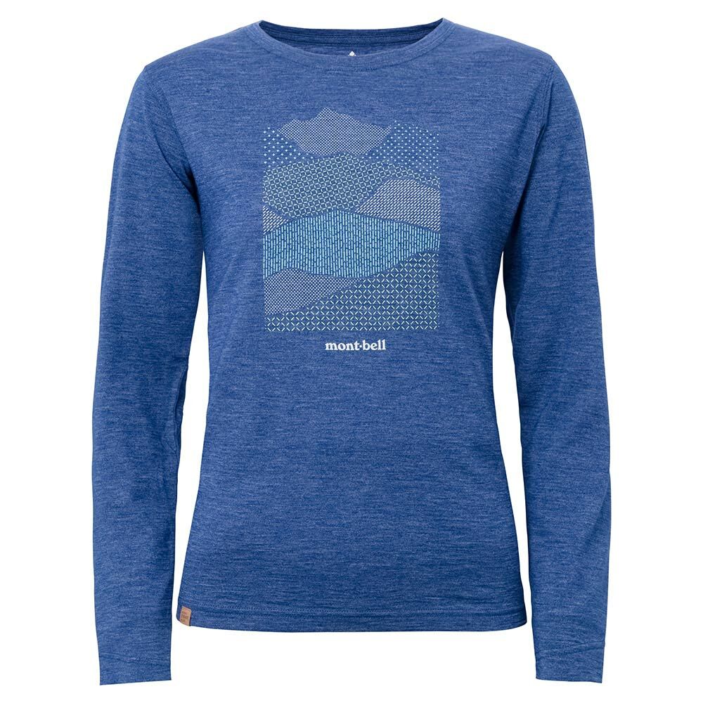 montbell: 美利奴羊毛 Merino Wool Plus Light Long Sleeve T Women's Mountain Collage
