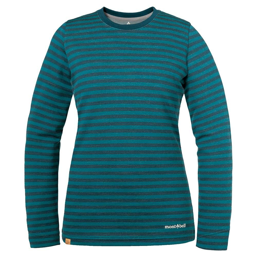 montbell: 美利奴羊毛 Merino Wool Plus Striped Long Sleeve T Women's