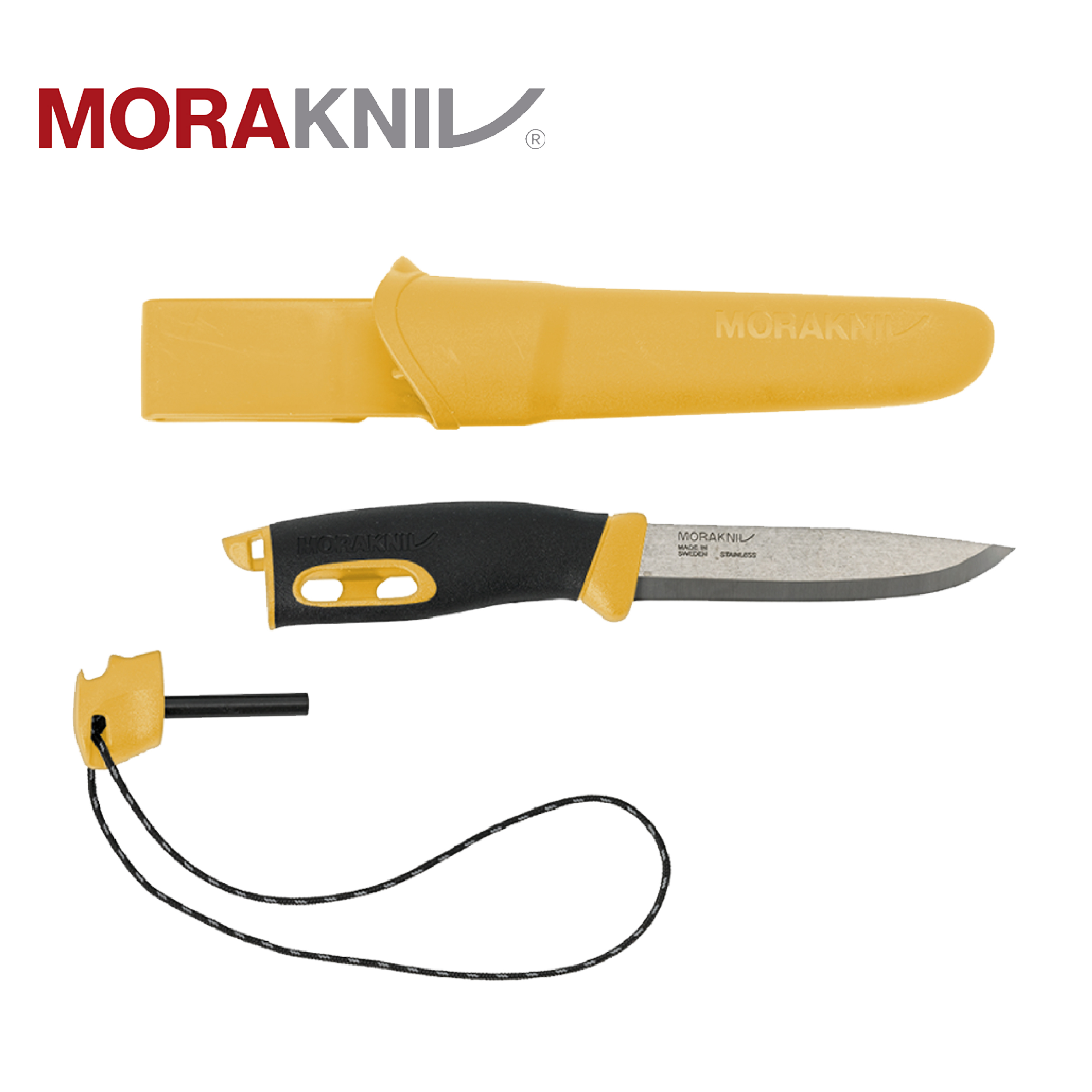MORAKNIV 瑞典 不鏽鋼直刀(附打火石)  (5色) 戶外/露營/求生用品 84MR13567、84MR13570、84MR13571、84MR13572、84MR13573
