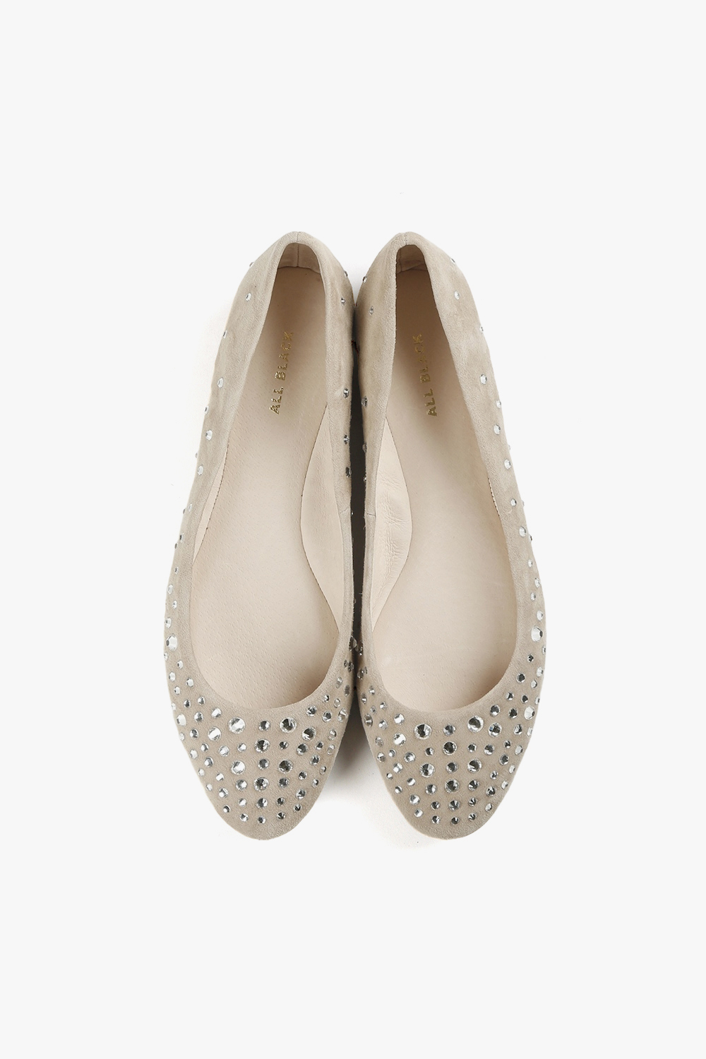 Suede Studs 鑲鑽平底包鞋