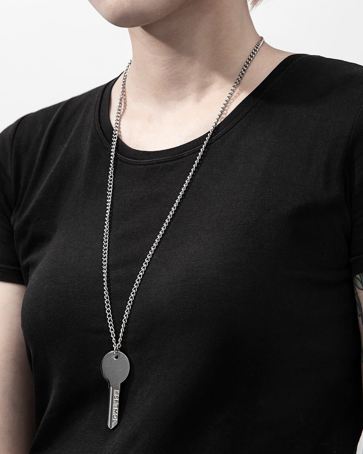 RECOVERY 生命意義鑰匙項鍊 (鋼銀色)