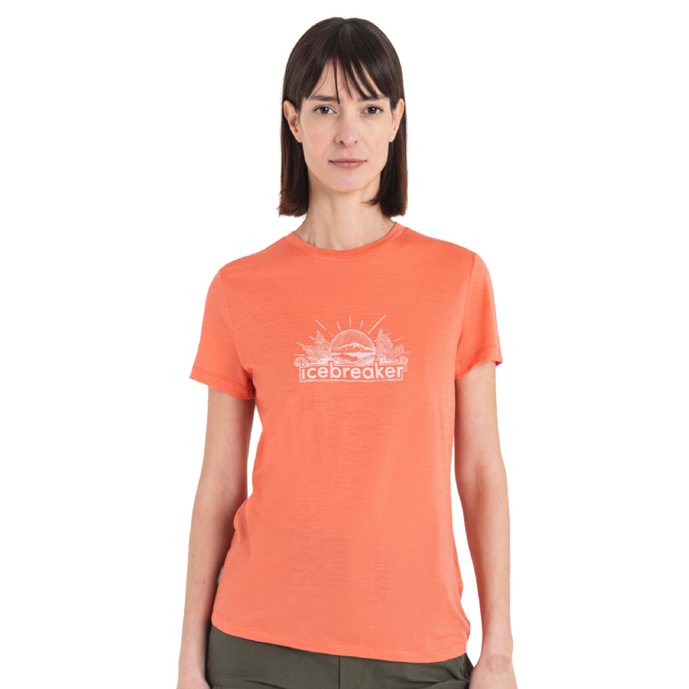 Icebreaker 紐西蘭 Tech Lite III圓領(光輝景致) 女款(2色) 戶外/休閒 10IB0A56YF