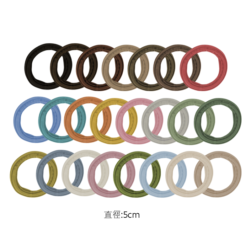 直條紋毛巾髮圈