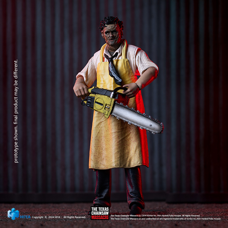 HIYA 迷你精緻系列 1/18 德州電鋸殺人狂前傳 皮面人 可動公仔