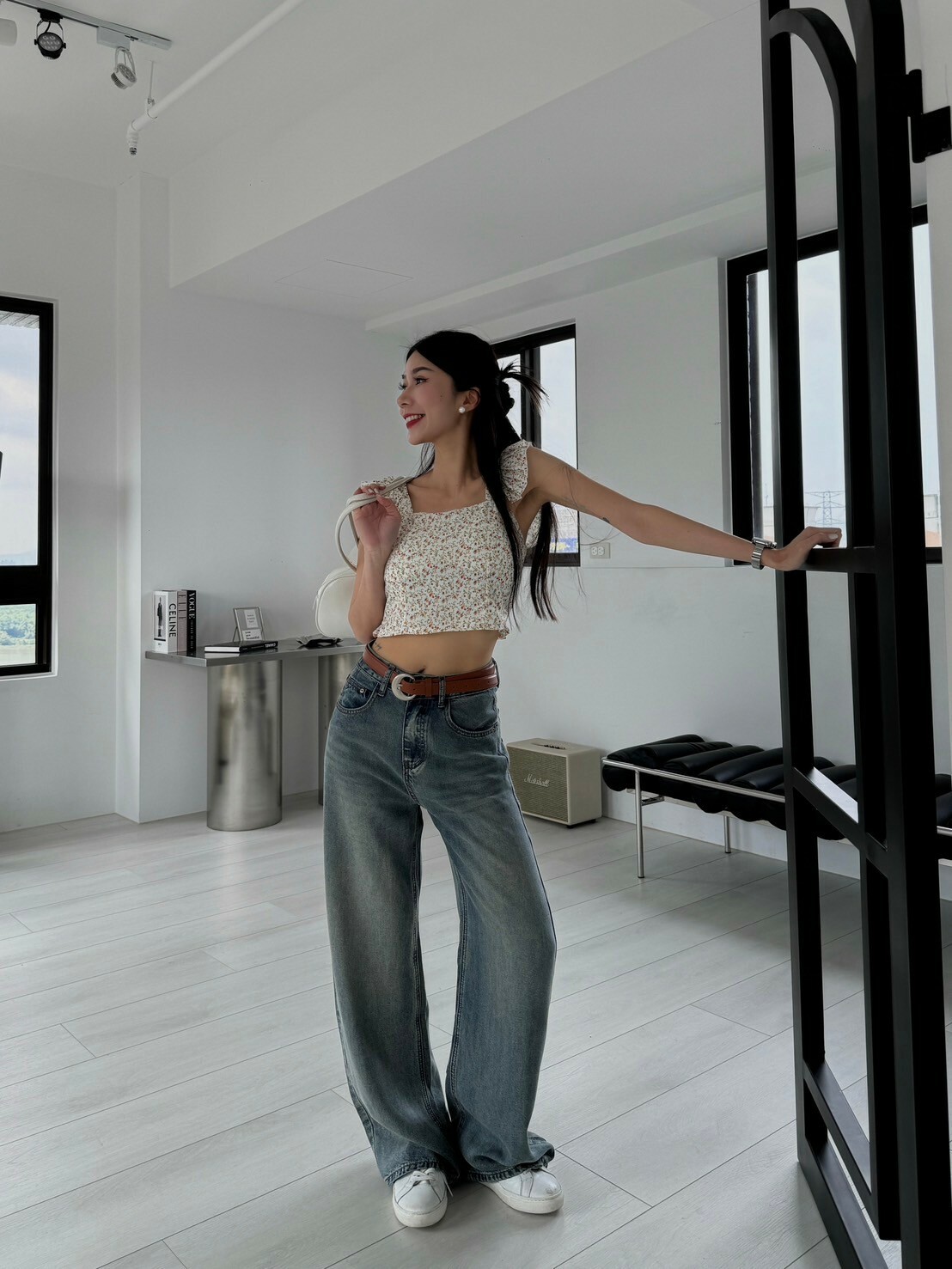 小碎花荷葉邊BRATOP