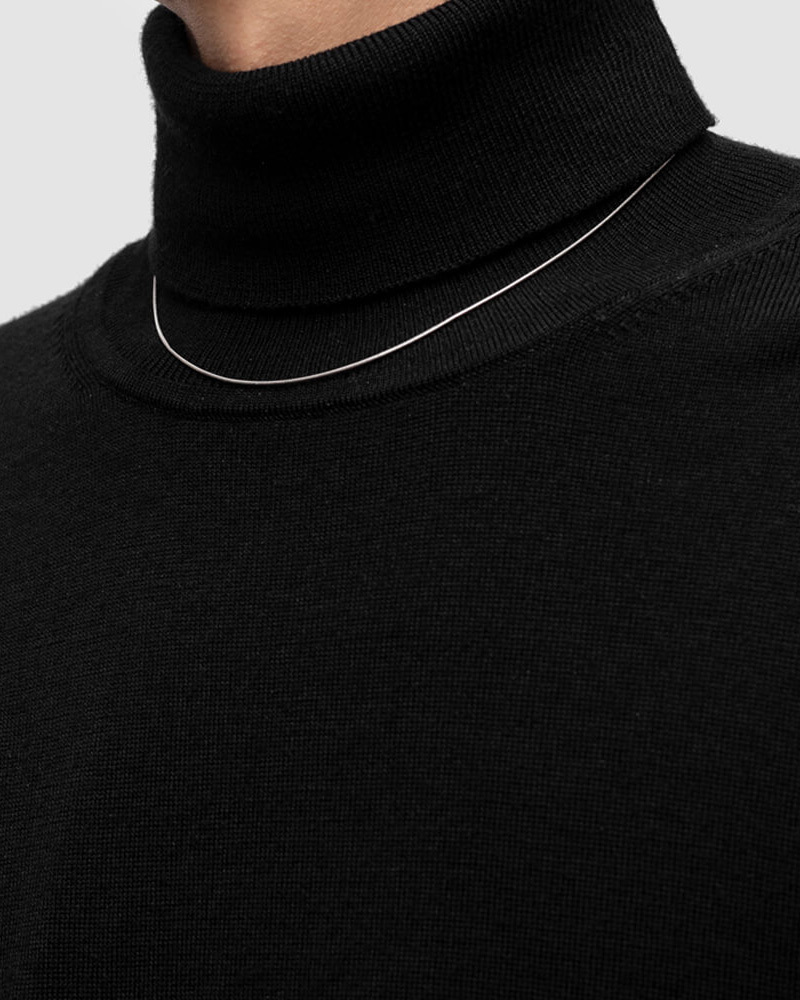 RECOVERY 1MM圓蛇項鍊（亮銀）