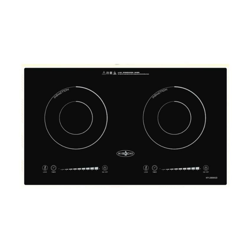 氣霸 Hibachi  HY-2800GD1‧座檯‧嵌入式‧雙頭智能電磁爐‧2800W‧香港行貨,原廠1年保養‧