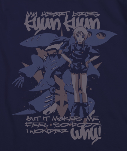 Cospa 0819 プルTシャツ [機動戦士ガンダムZZ] NAVY