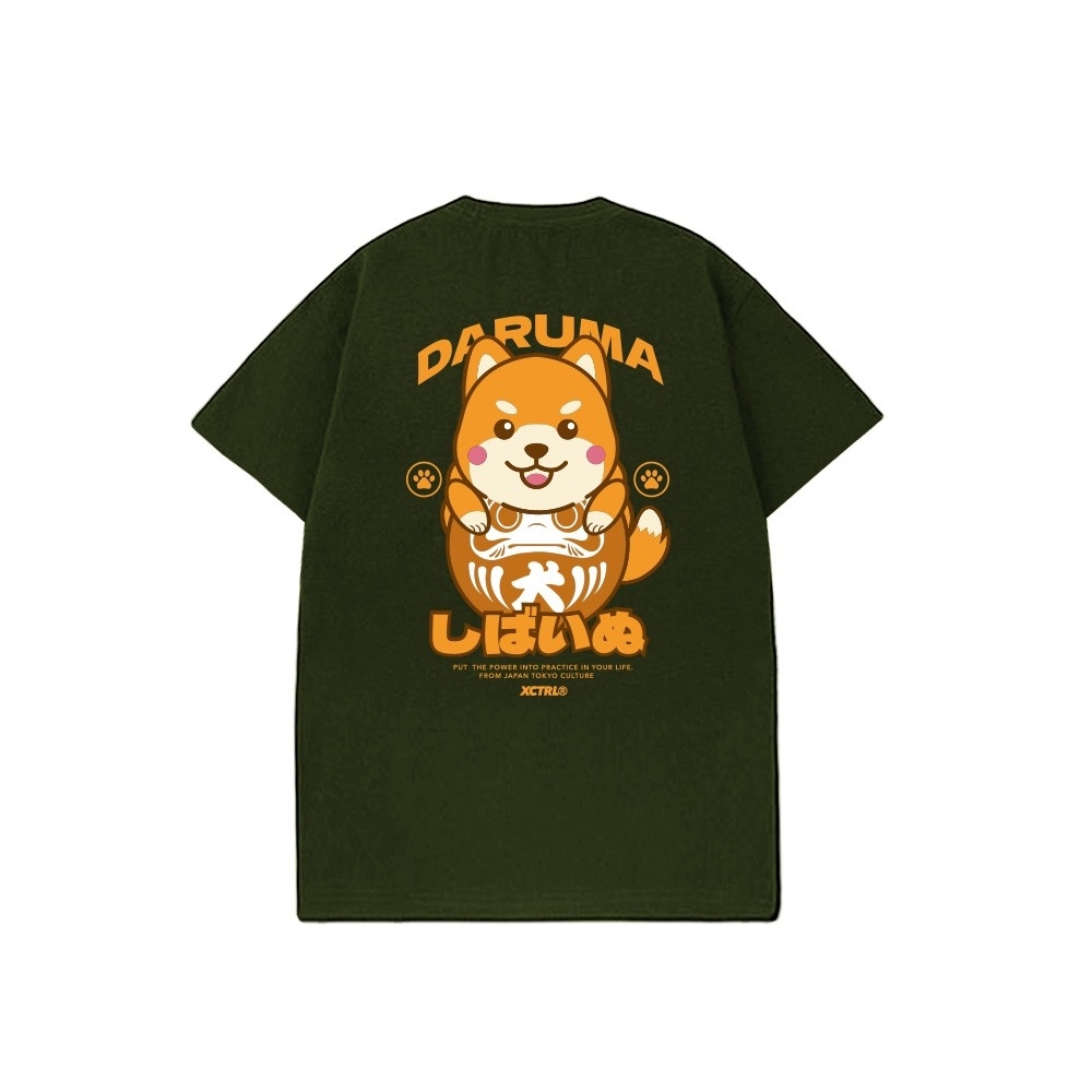 XCTRL 柴犬達摩短T-軍綠