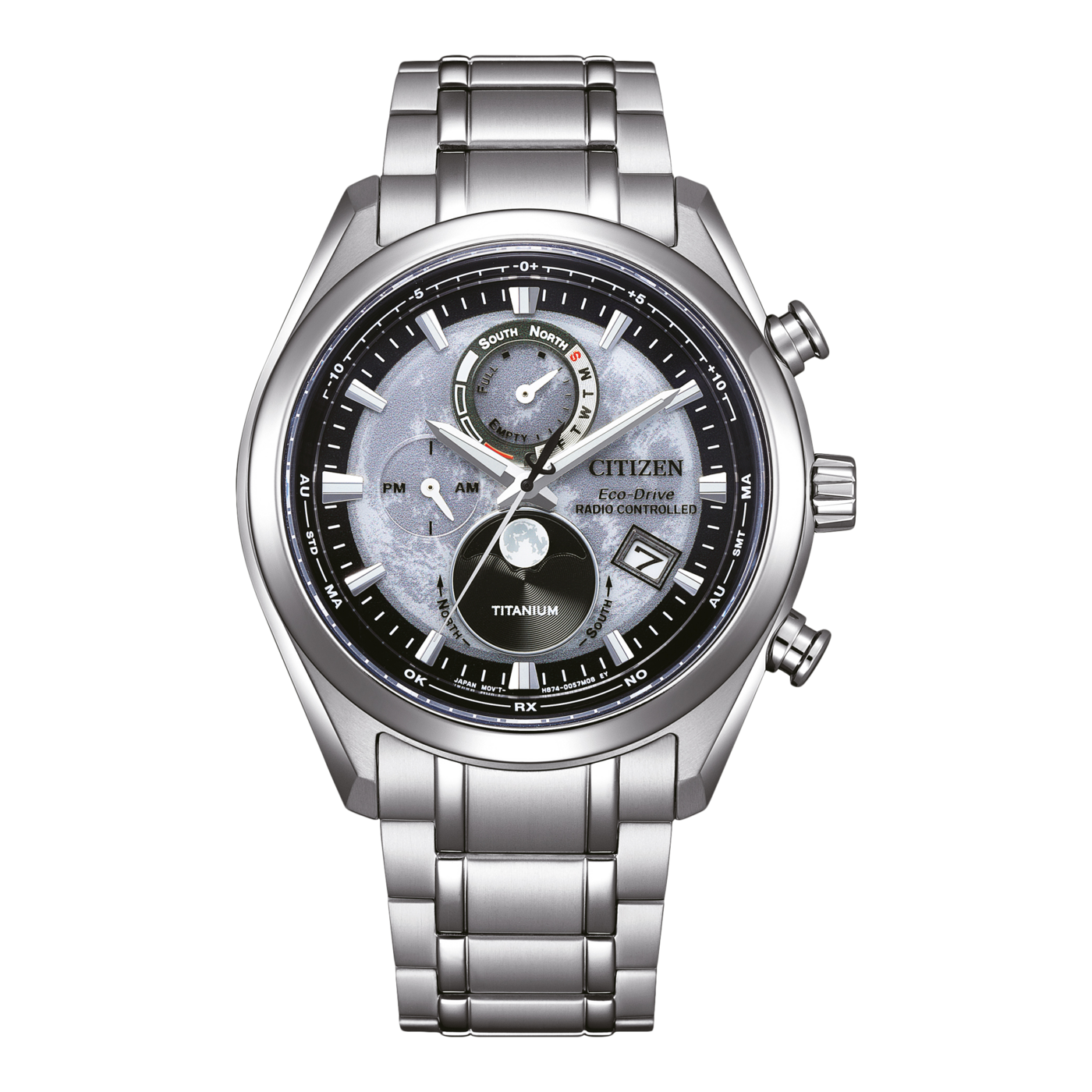 行貨 星辰  Citizen  Eco-Drive Chrono Super Titanium BY1010-81H / BY1010-81L / BY1010-81X / BY1018-80E Mondphase 萬年曆光動能超級鈦金屬 電波時計手錶