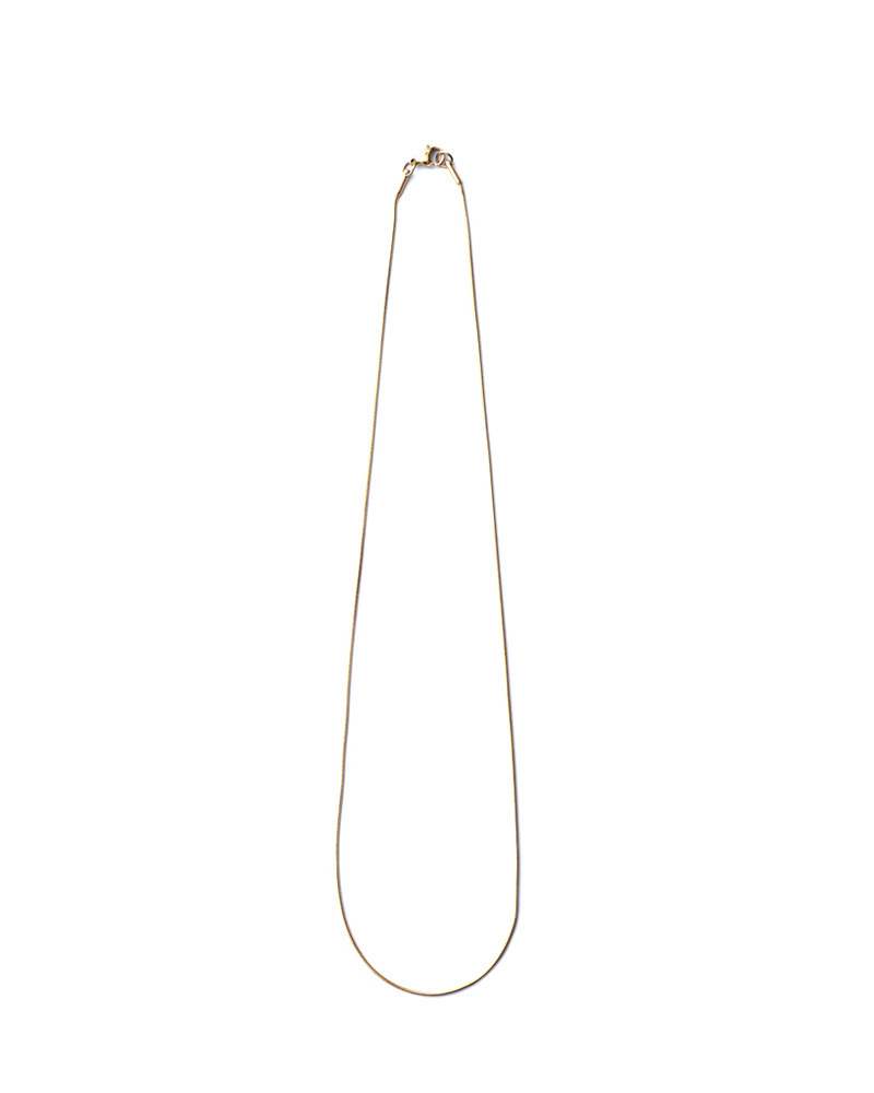 RECOVERY 1MM圓蛇項鍊-鋼製 (金色)