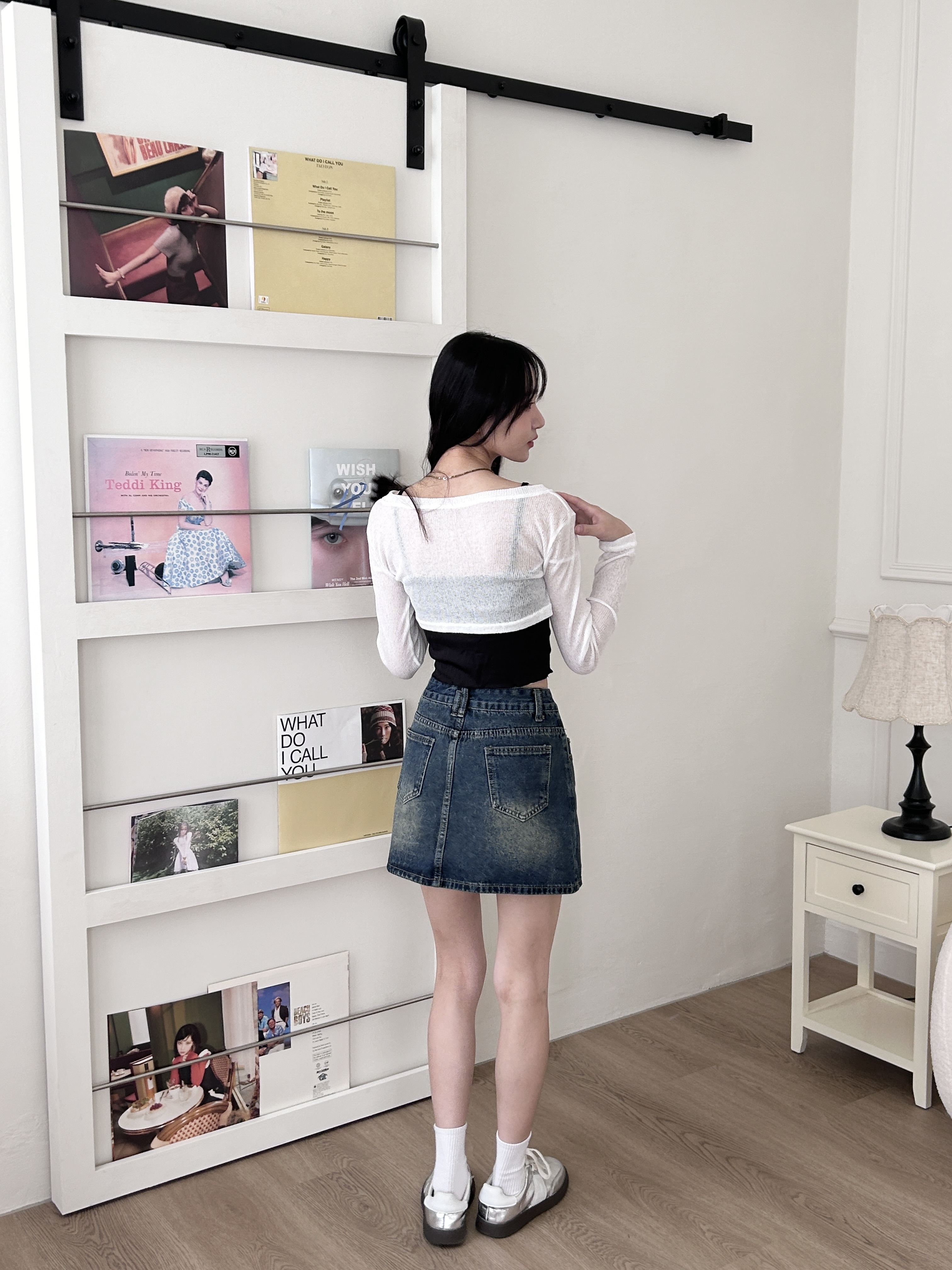 大爆單！復古刷色牛仔短裙