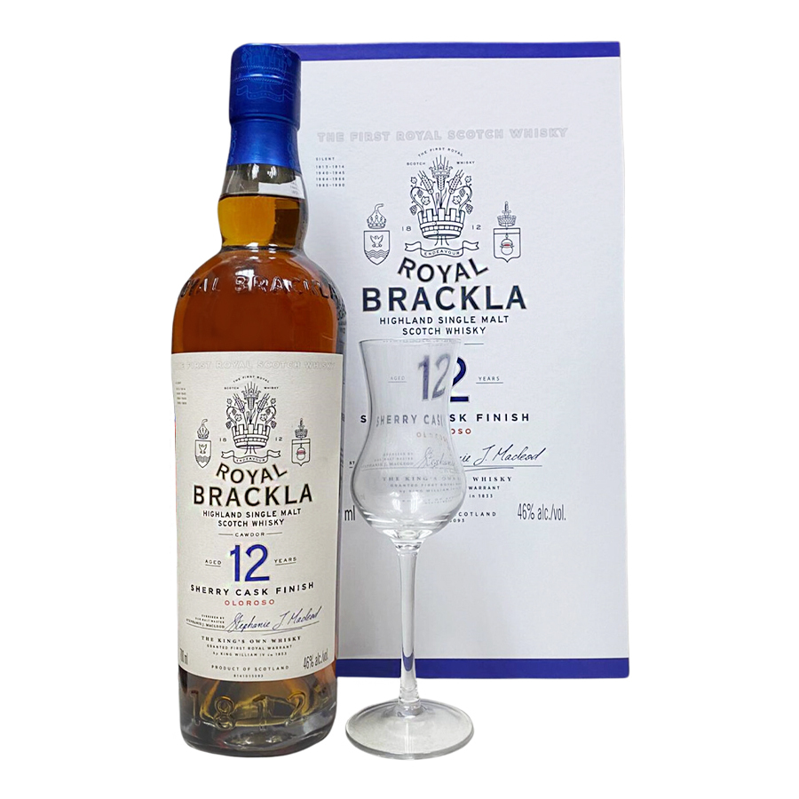 Royal Brackla 12 Years Glasses Gift Box 46%