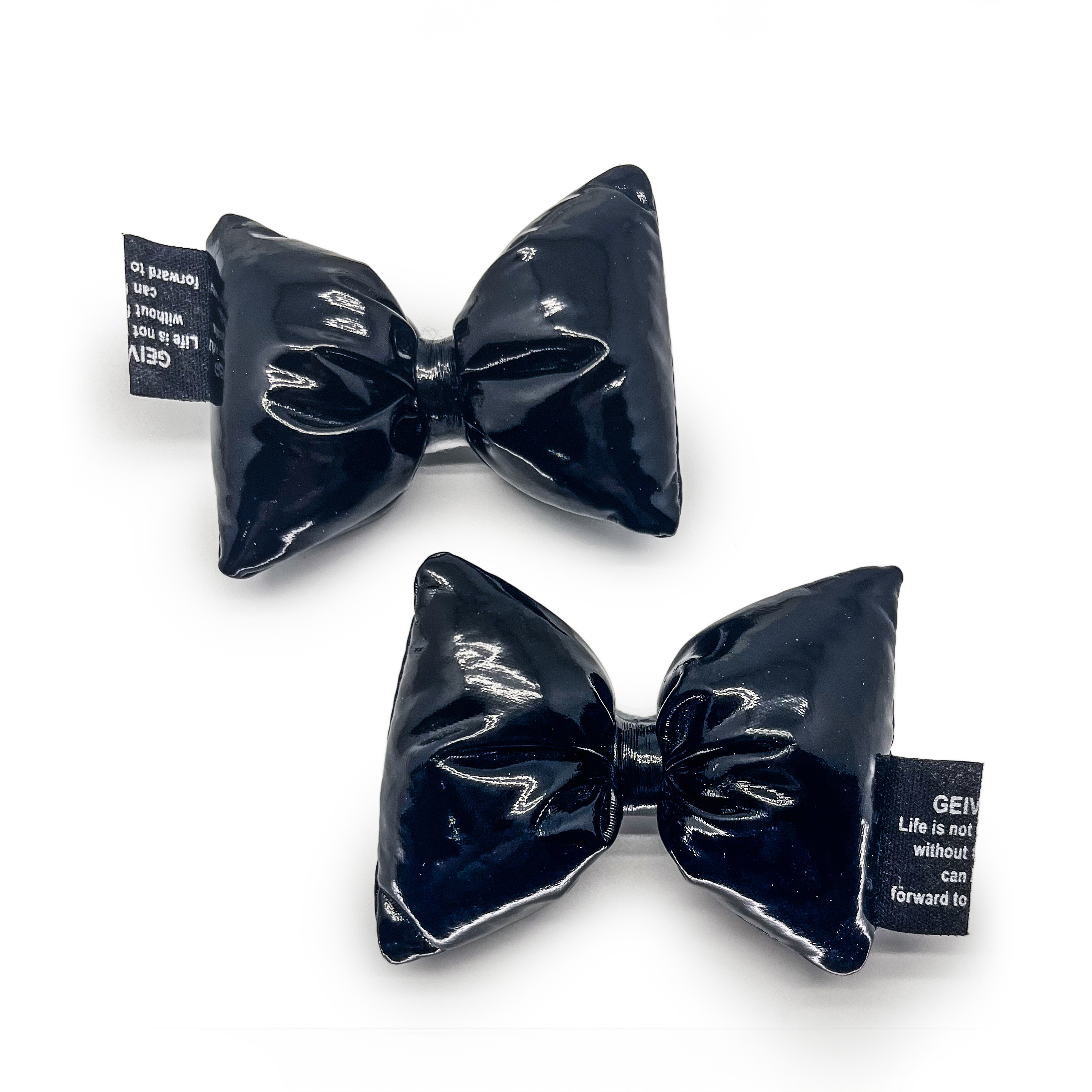 【洞洞鞋扣】甜酷黑色大蝴蝶結 2入