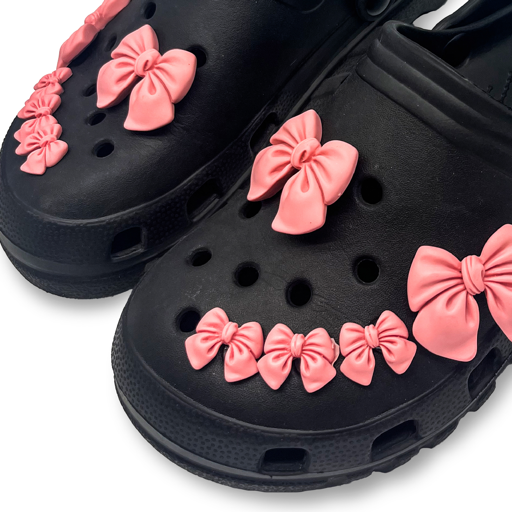 【洞洞鞋扣】少女心粉嫩緞帶蝴蝶結 -16