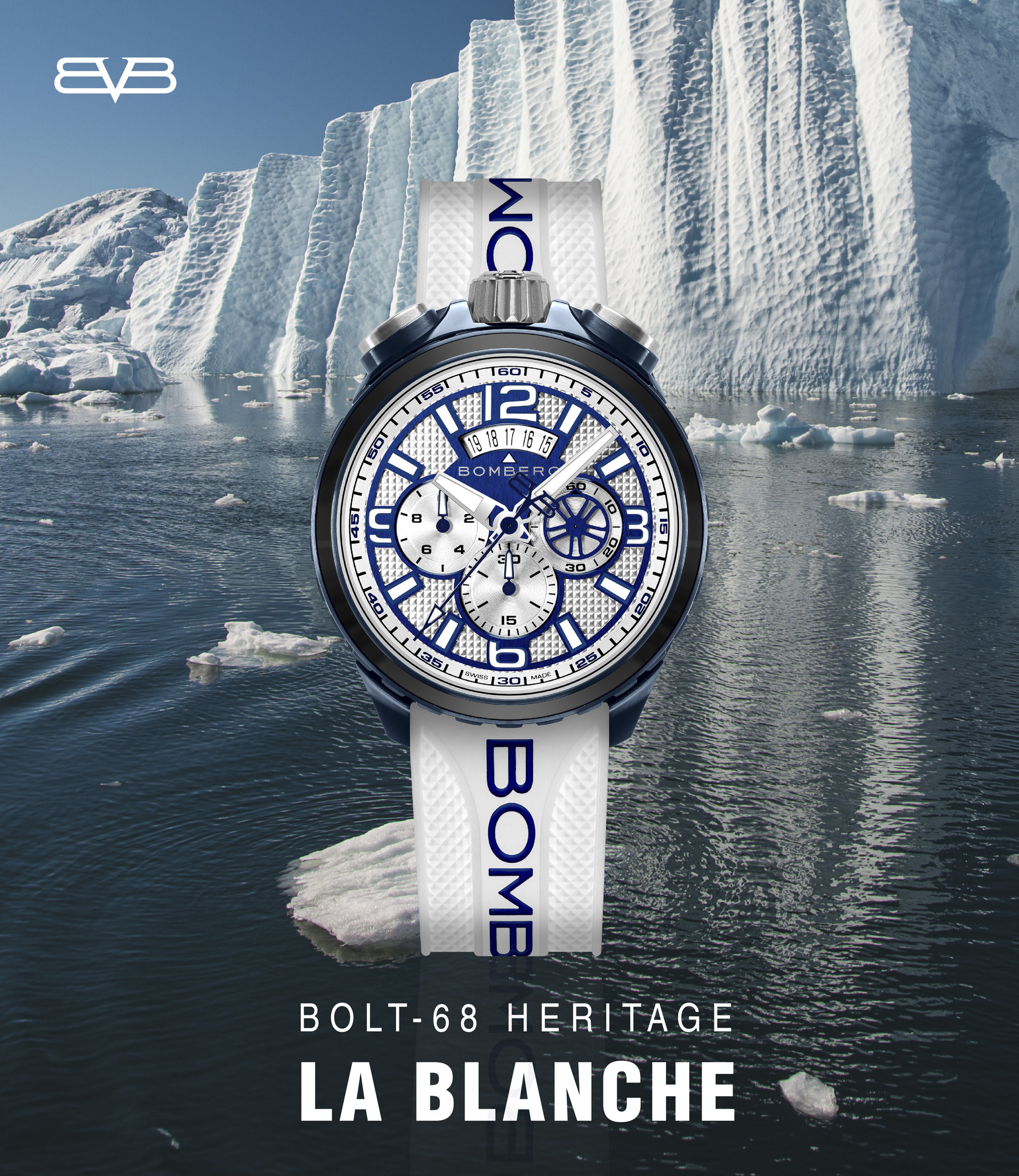 BOMBERG BOLT-68 Heritage系列 普魯士藍計時碼錶