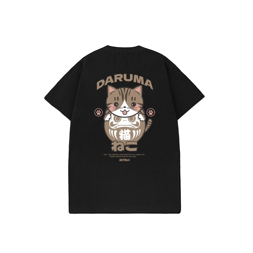 XCTRL 小貓達摩短T-黑