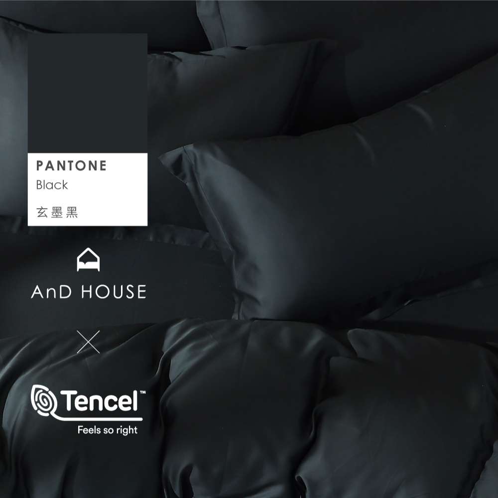 60支天絲｜100%萊賽爾｜玄墨黑｜單品&床包被套組