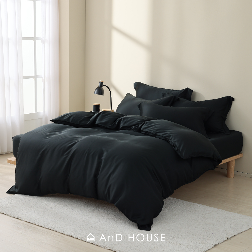 60支天絲｜100%萊賽爾｜玄墨黑｜單品&床包被套組