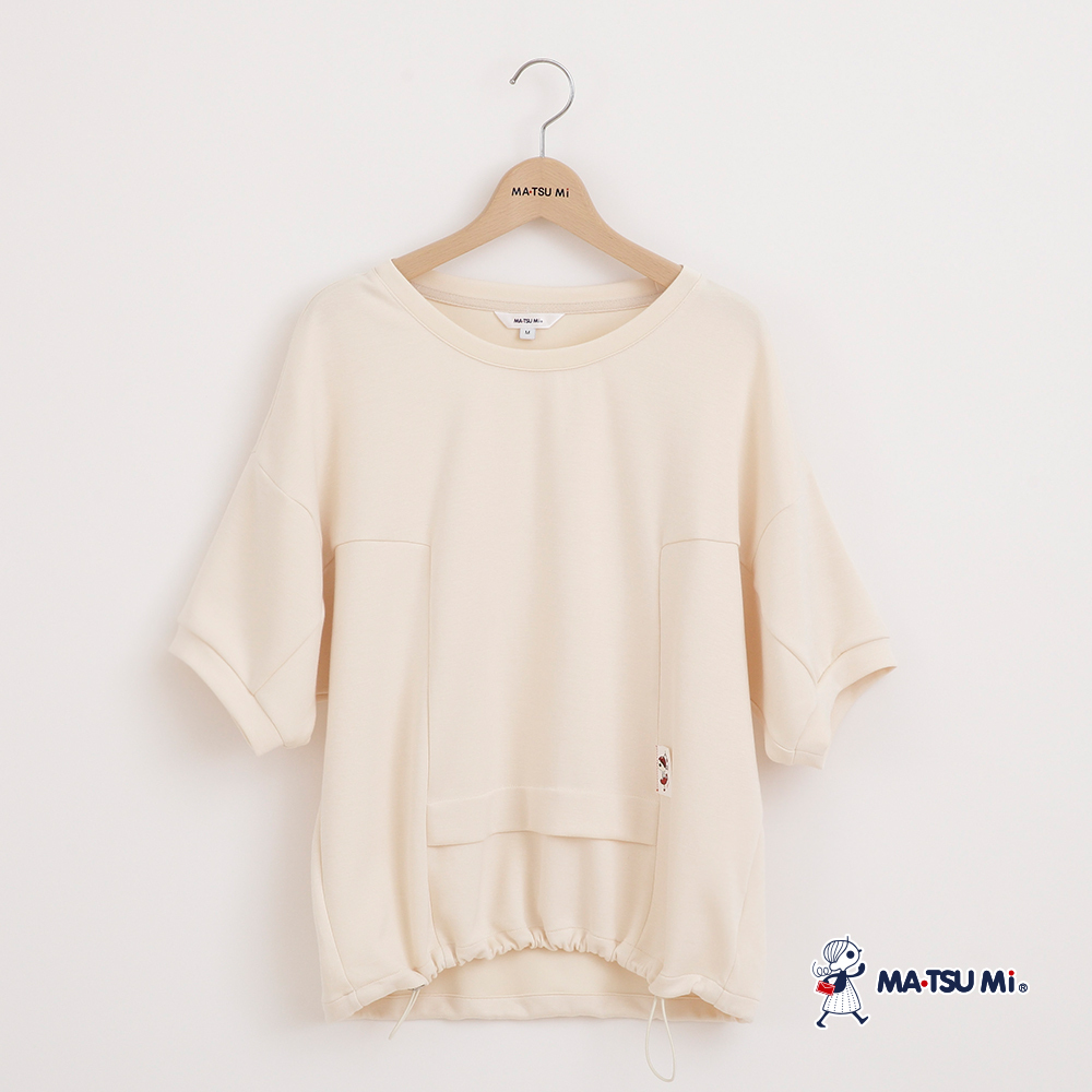 MA‧TSU Mi 寬鬆感落肩不規則剪裁設計上衣(卡.深藍)