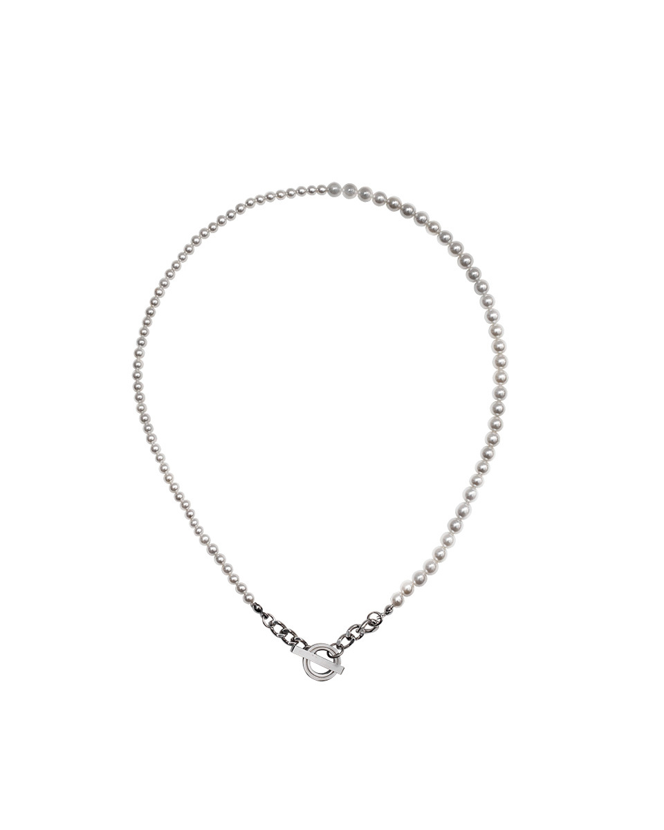 RECOVERY 不對稱珍珠項鍊 (白)