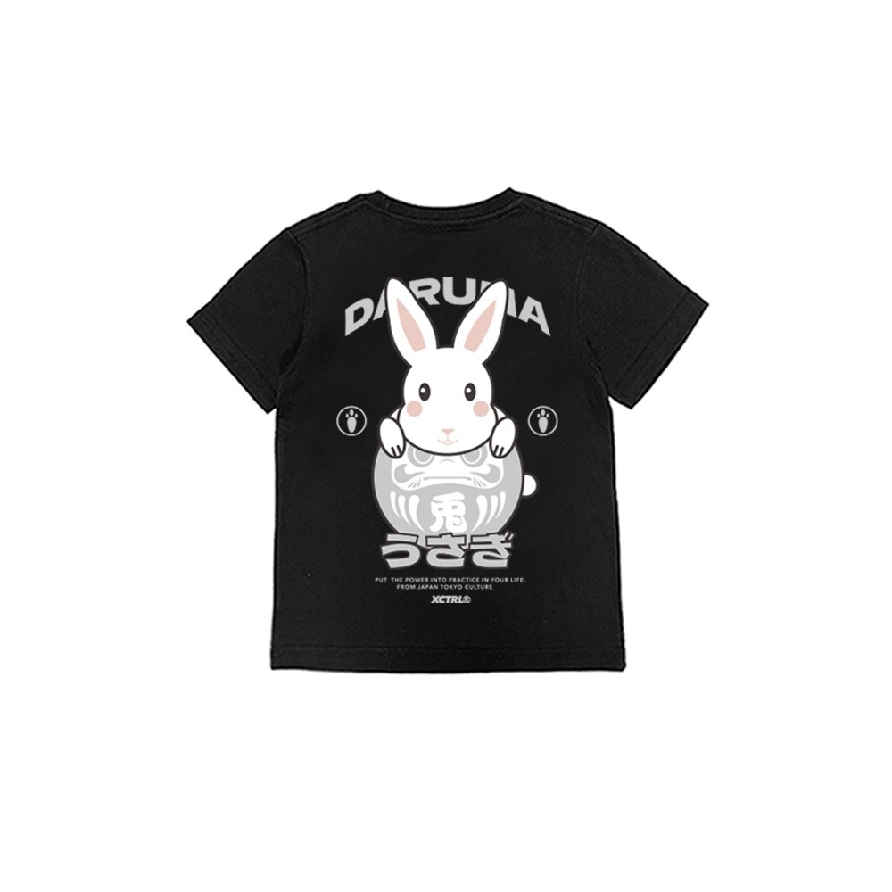 XCTRL童裝  兔子達摩童裝短T-黑