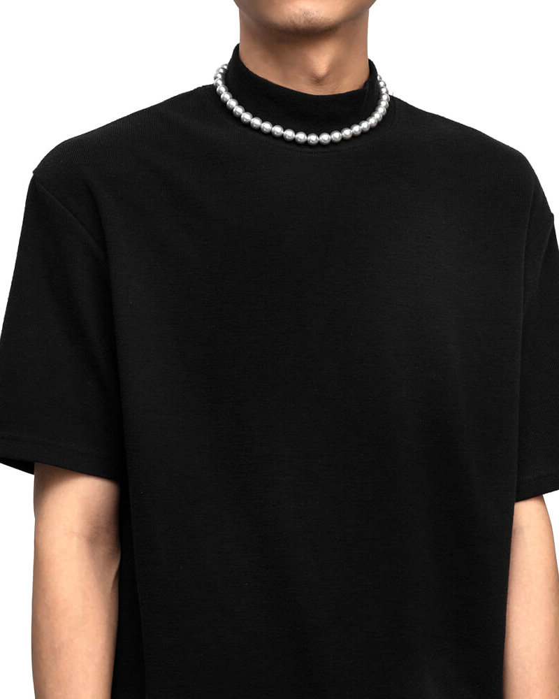 RECOVERY 10MM珍珠短項鍊 (灰)