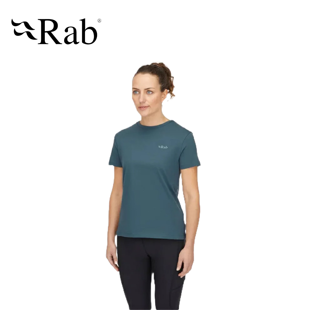 RAB 英國 Tuku Ridge Tee Wmns 短袖山脈圖騰舒適棉T恤 女款 (2色) 10RAQCC06