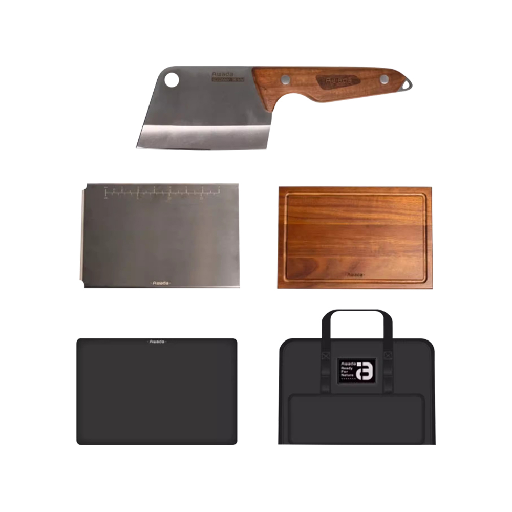 AWADA 不鏽鋼刀具砧板套裝PRO版