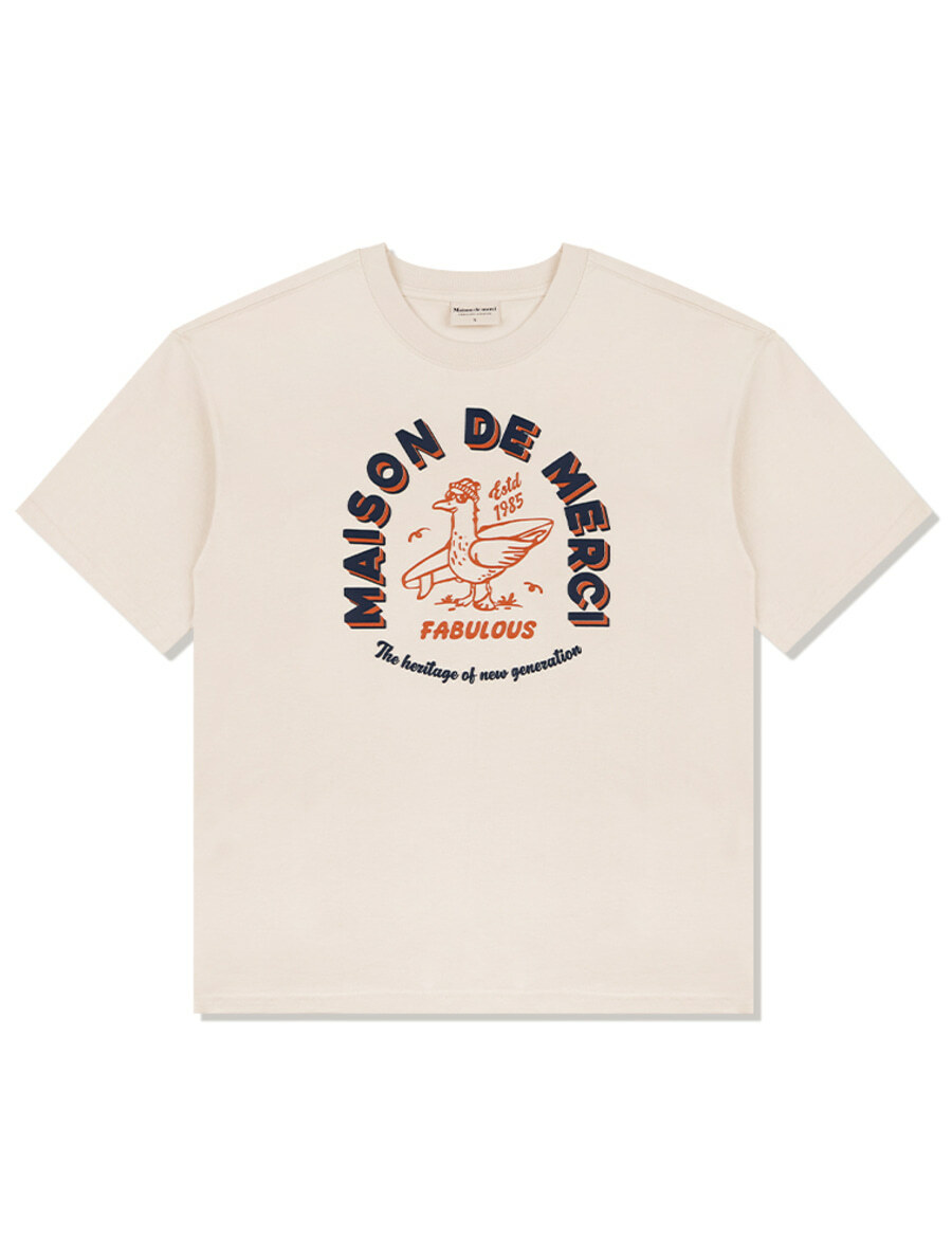 預訂｜FABULOUS ARCHIVE｜SURF MOVE EMBOSS T-SHIRT (男女可穿)
