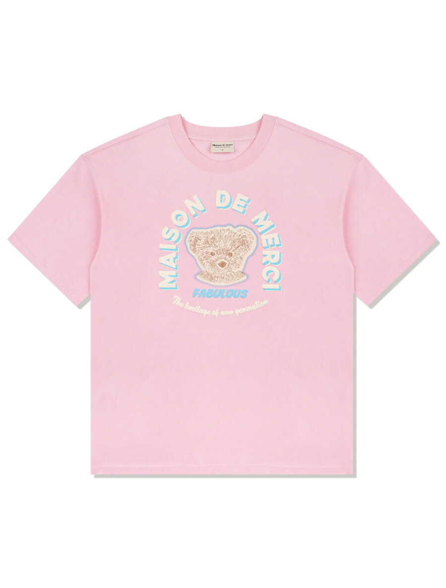 預訂｜FABULOUS ARCHIVE｜BEAR FRIENDS EMBOSSED LOGO T-SHIRT (男女可穿)